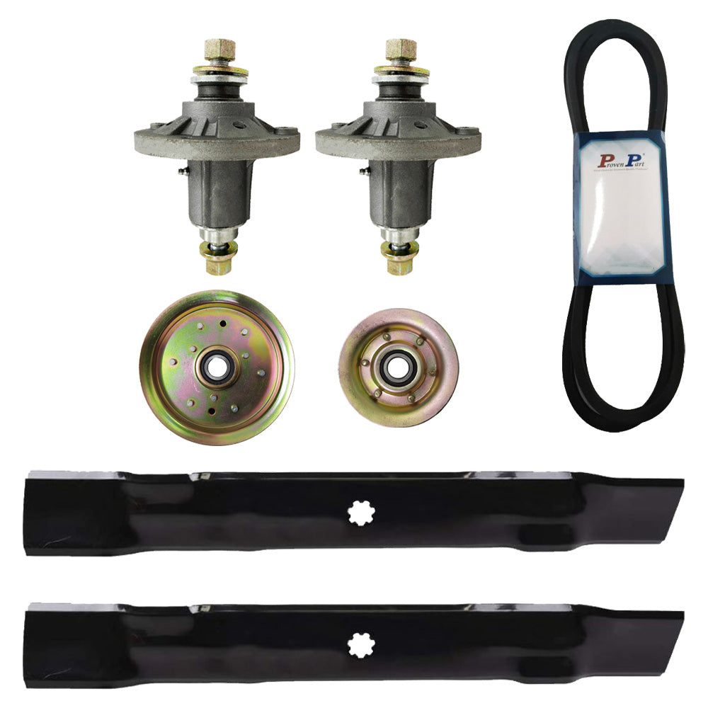 Proven Part 42" Mower Deck Rebuild Kit Fits Jd LA115 100 Series Spindles Blades 114