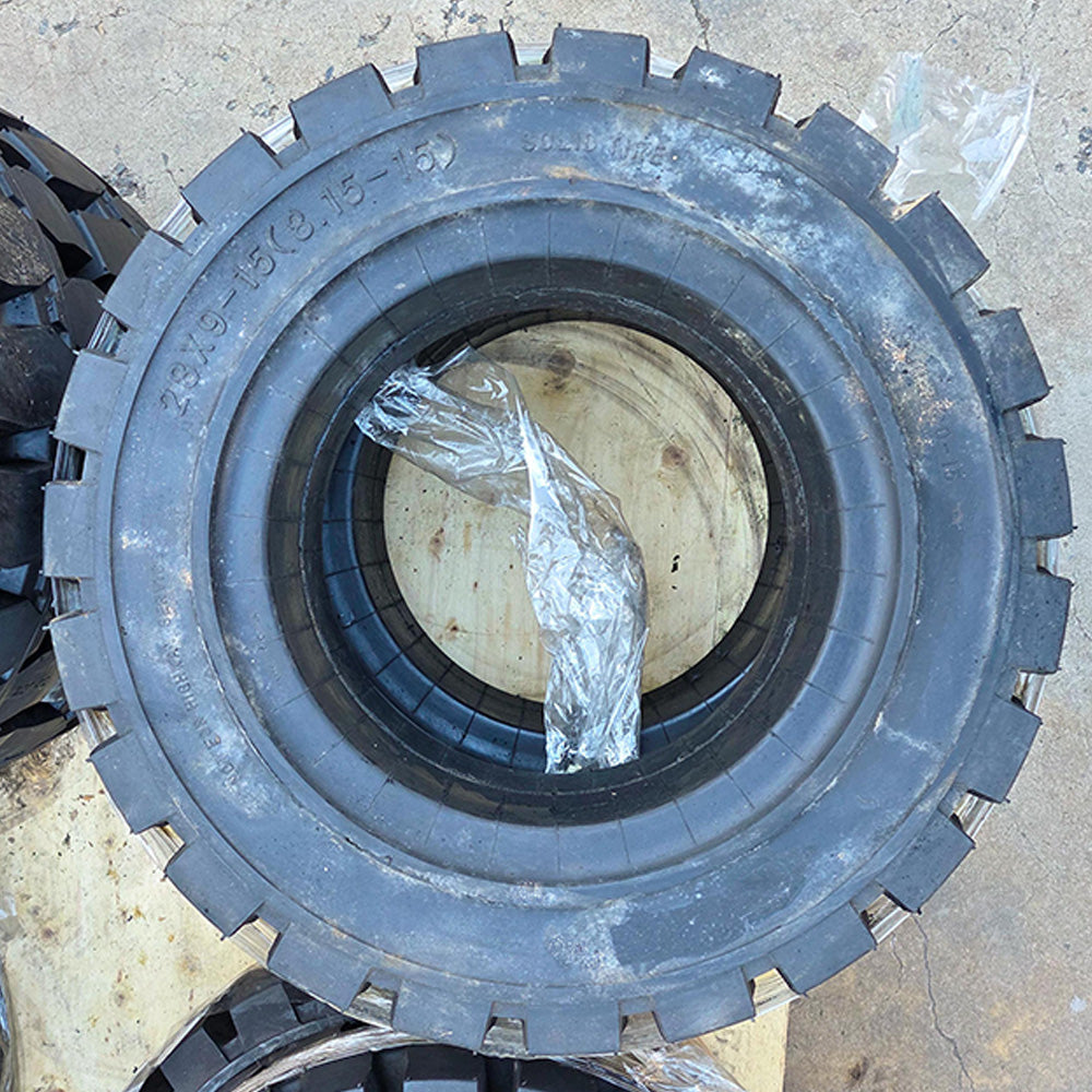 2-Pack Proven Part Solid Rubber Forklift Tires 28x9-15 (8.15-15) Never Used