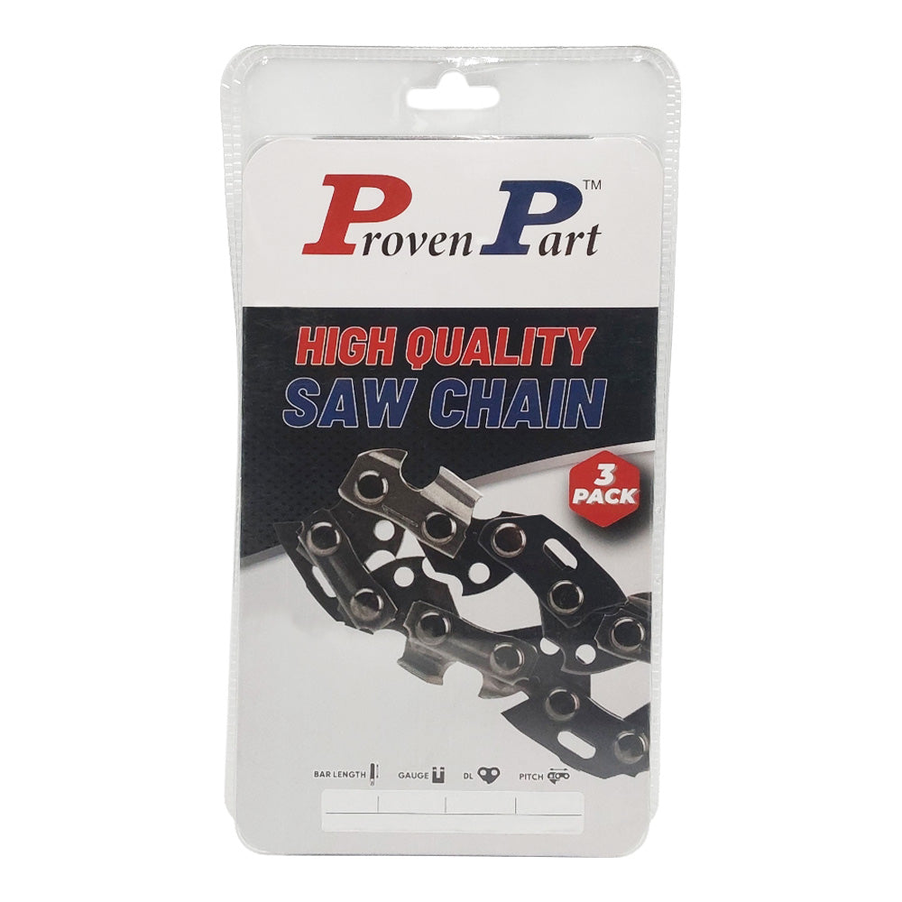 Proven Part 3-Pack of chainsaw Chain 325 Pitch 063 Gauge 67 DL Fits Stihl 26RM3 67