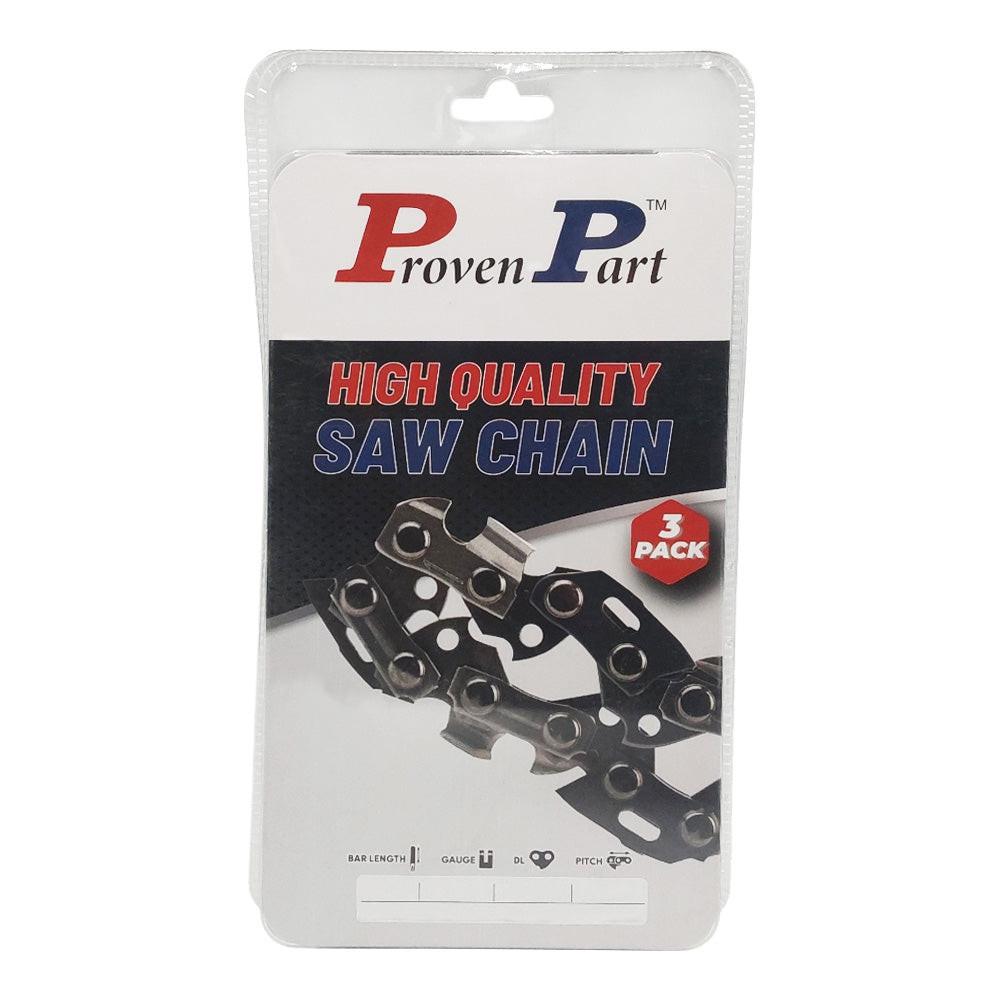 Proven Part 3-Pack of chainsaw Chain 38 Pitch 050 Gauge 72 DL Fits Stihl 33RS3 72