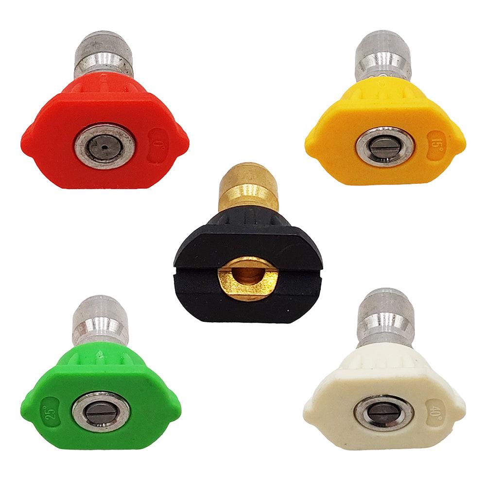 Proven Part 5 Pcs Pressure Washer Spray Nozzle Tip 1/4" 2.5