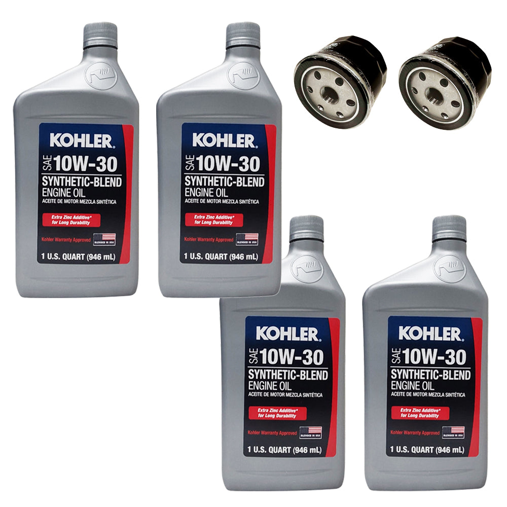 Proven Part Double Oil Change Kit 4 Quarts Oil Ty22029 (2) Filters AM125424