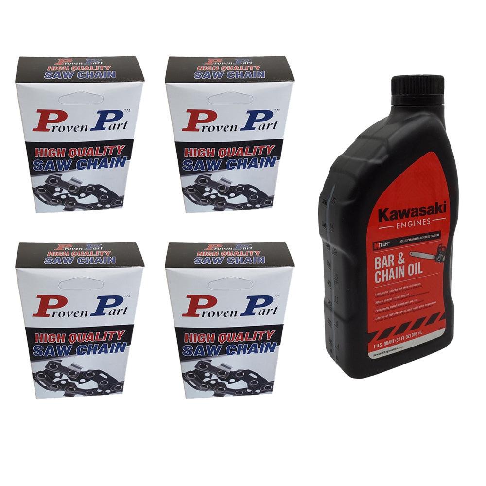 Cadena de pieza probada para barra de 16" 325LP .043 59DL Fit Husqvarna 596 55 33-64 paquete de 4
