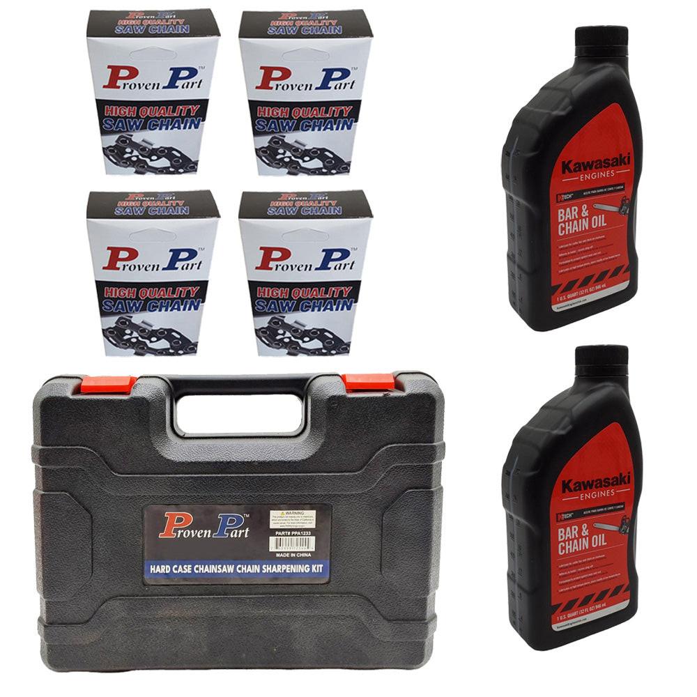 Cadena de pieza probada para barra de 16" 325LP .043 59DL Fit Husqvarna 596 55 33-64 paquete de 4