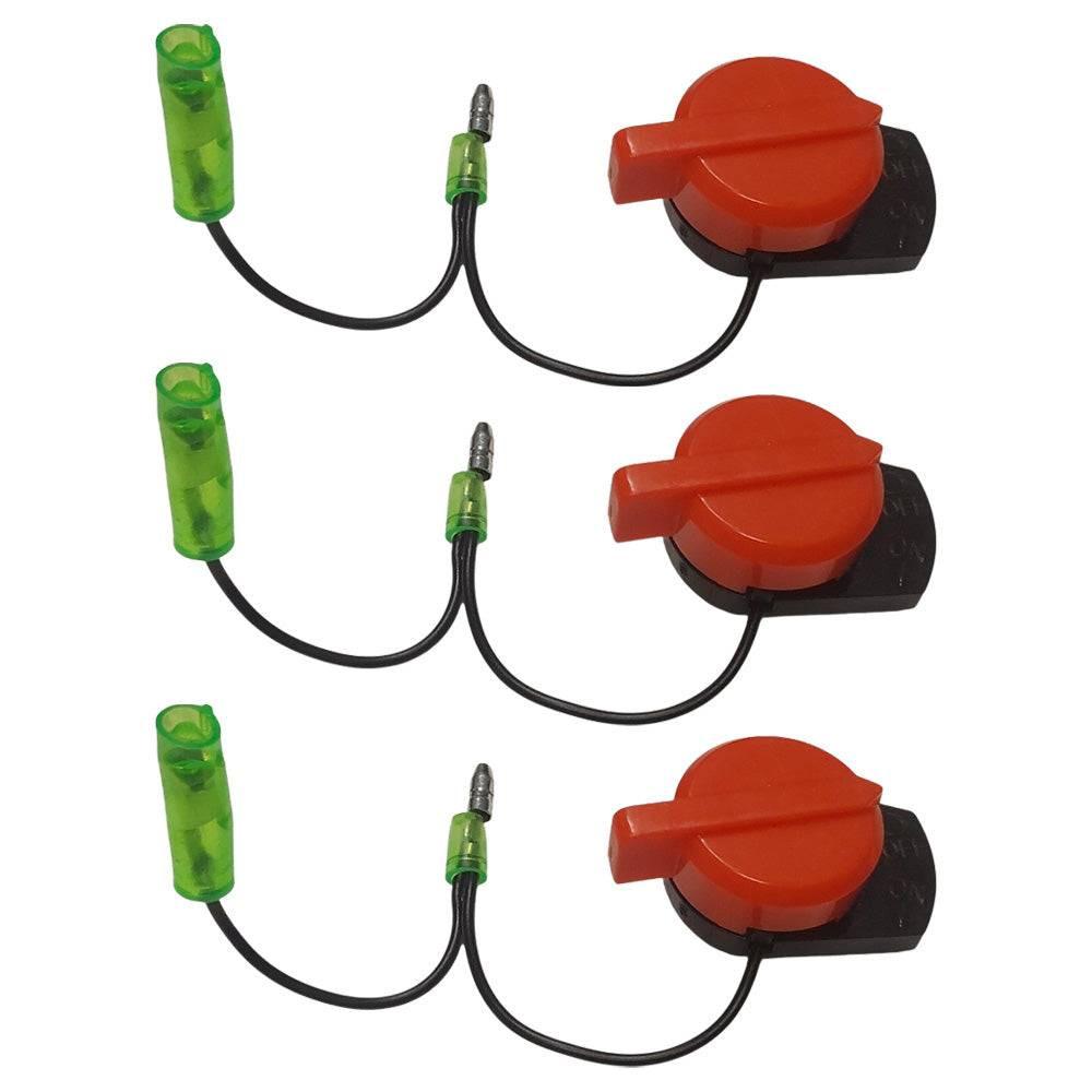 Proven Part 3 Double Wire Stop Switches For Honda Fit GX160-GX390, 36100-ZF6-P81