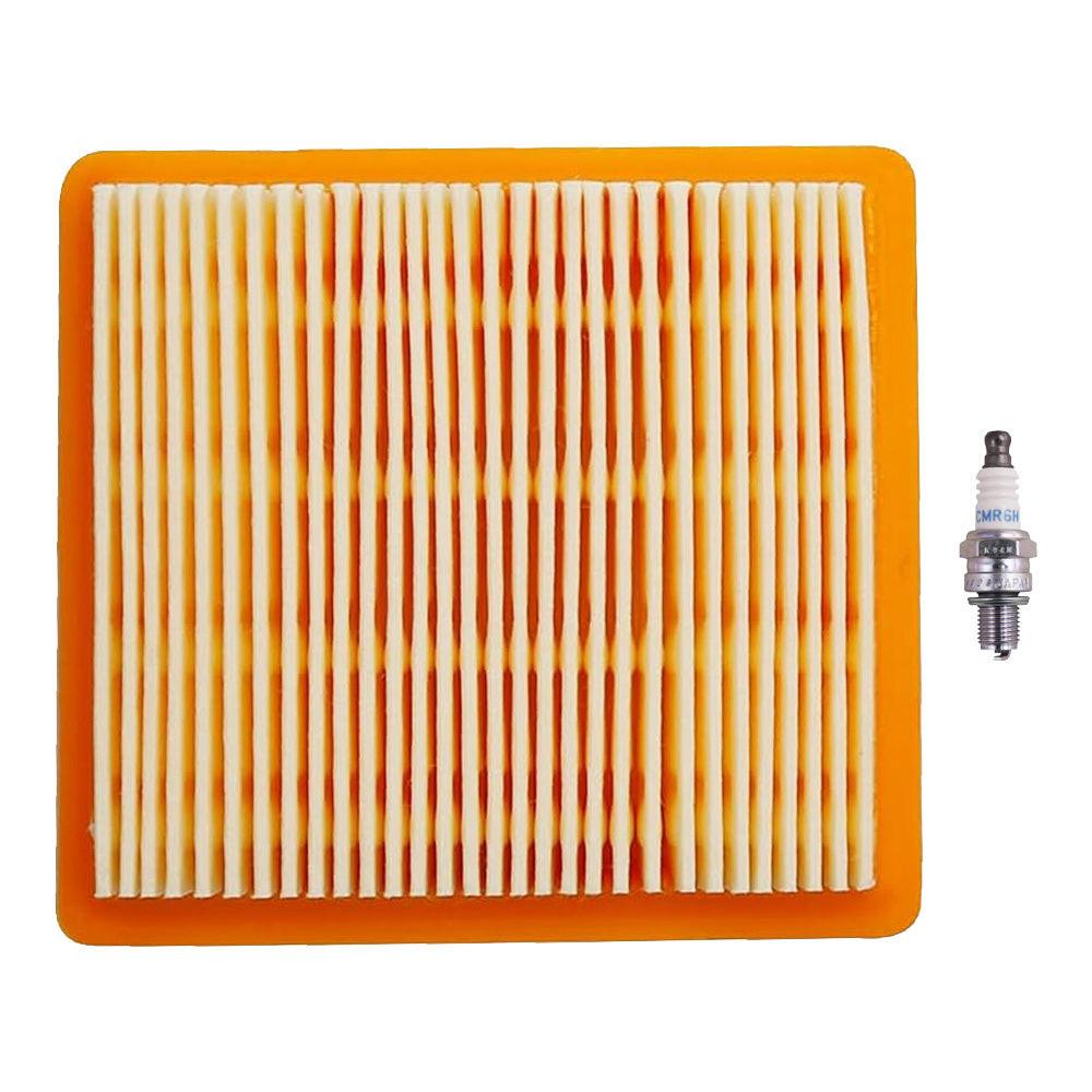 Air Filter and Spark Plug For Stihl FB131 FR131 HT130 Fits 4180 141 0300