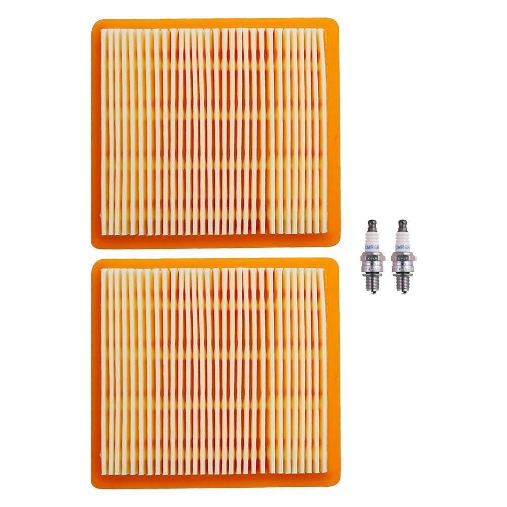 2PK Air Filter Spark Plug Combo For Stihl FB131 FR131 HT130 Fits 4180 141 0300