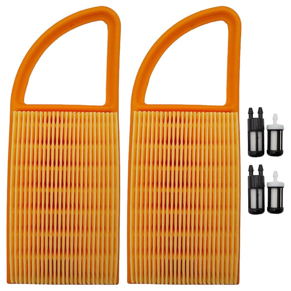 2PK Air Filter and Fuel Filter For Stihl BR500 BR600 BR700 Fits 4282 141 0300