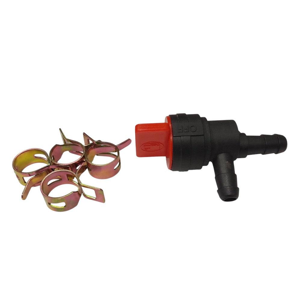 1/4 Fuel Shutoff Valve And Clamps For Briggs & Stratton 698181 1/4 Fuel Shutoff Valve And Clamps For Briggs & Stratton 698181