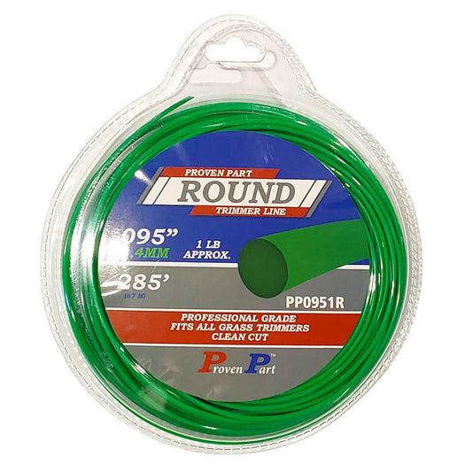 Proven Part Round Professional Grade Trimmer Line .095 1Lb Size