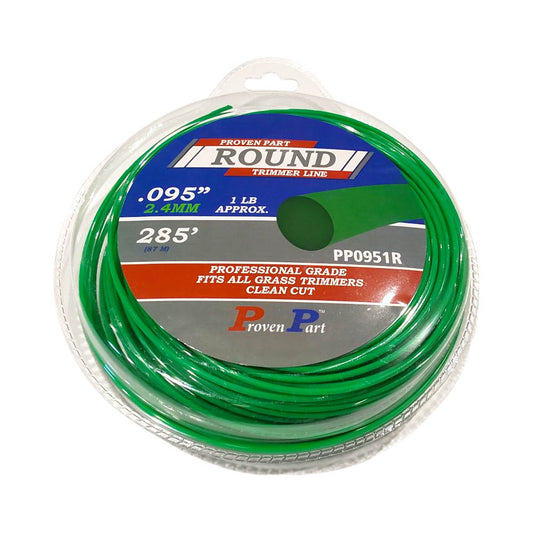 Proven Part Round Professional Grade Trimmer Line .095 1Lb Size