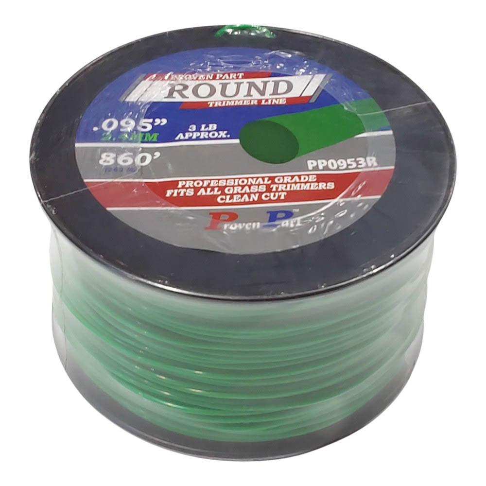 Proven Part Round Professional Grade Trimmer Line .095 3Lb Size