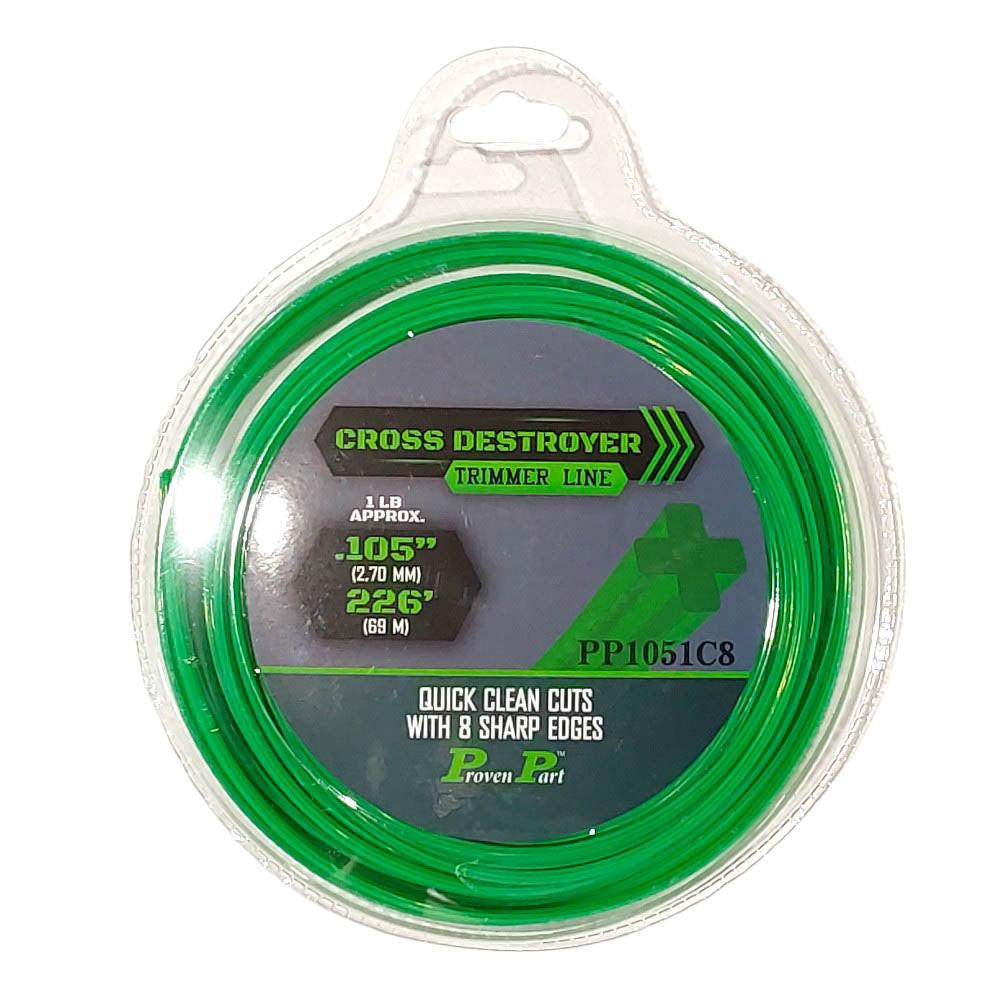 Proven Part Cross Destroyer 8 Sided Professional Trimmer Line .105 1Lb