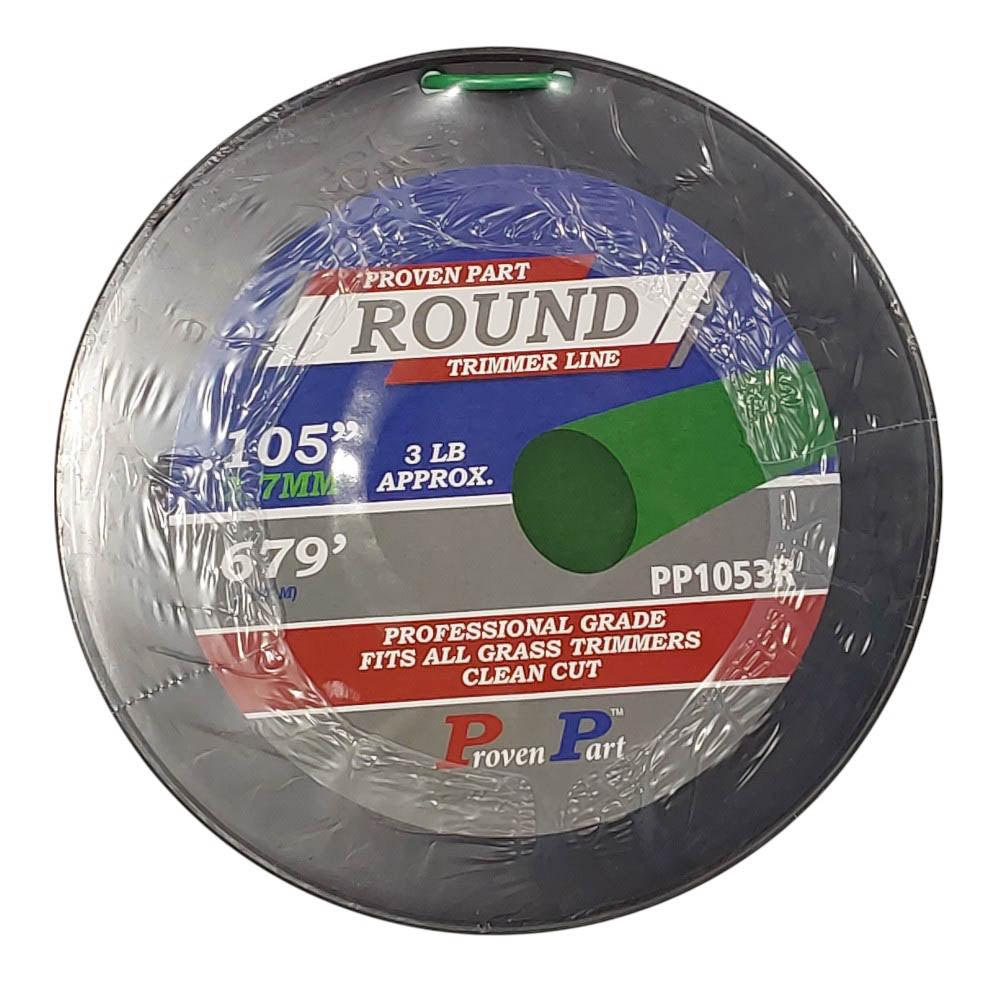 Proven Part Commercial Trimmer Line .105 3Lb Round Spool