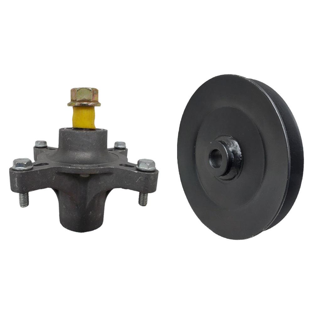 Proven Part 42" Deck Spindle And Pulley Fits Toro SS4216, SS4235, SS4260, SS4200, 74616, SS4225