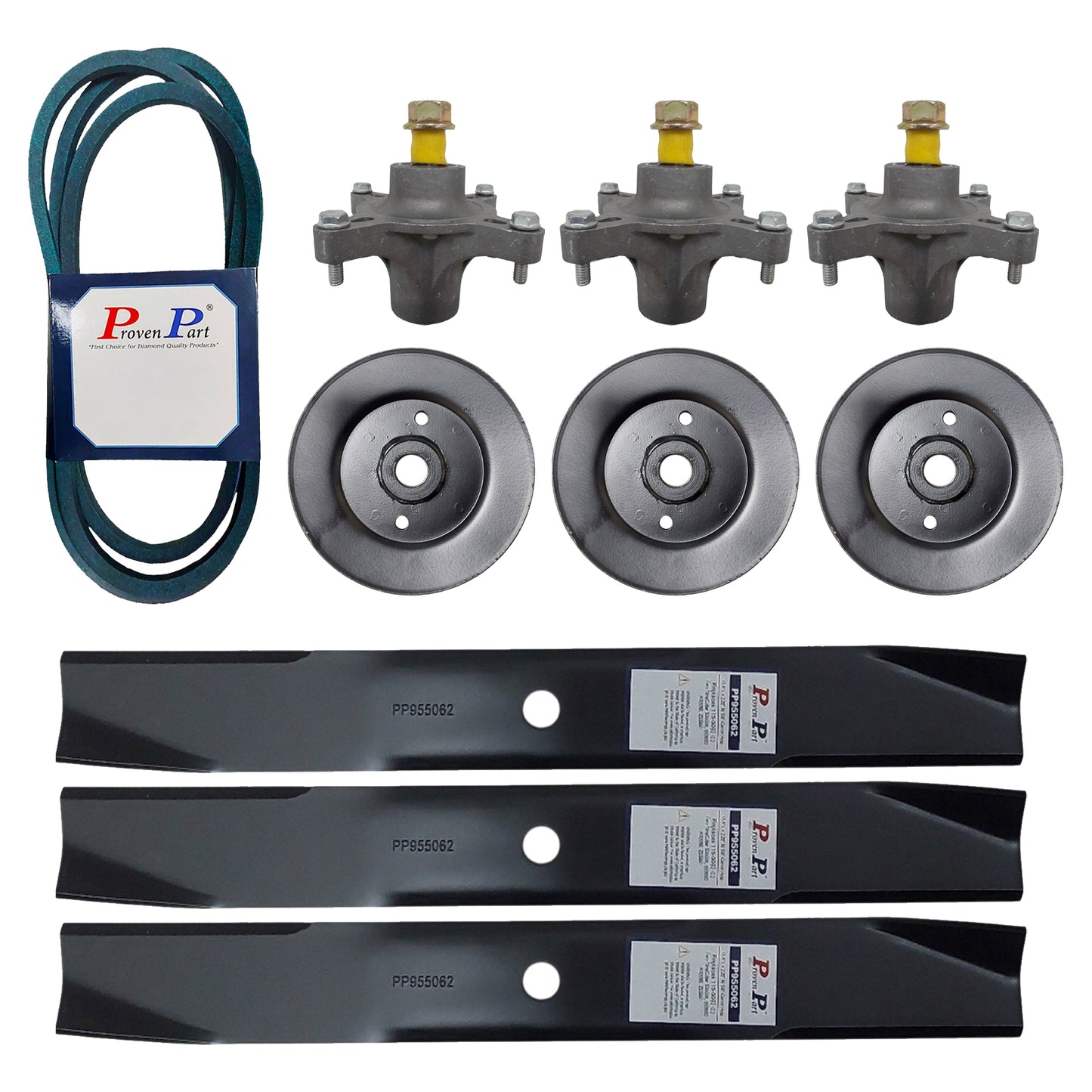 Proven Part 50" Deck Spindles & Kit for Toro TimeCutter SW5000 MX5025 / 139-3214 121-0751