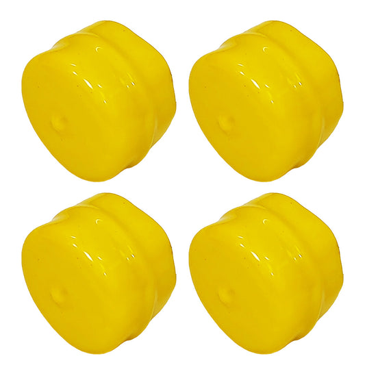 Proven Part Set Of 4 Riding Mower Yellow Wheel Hub Caps For M143338 285-228