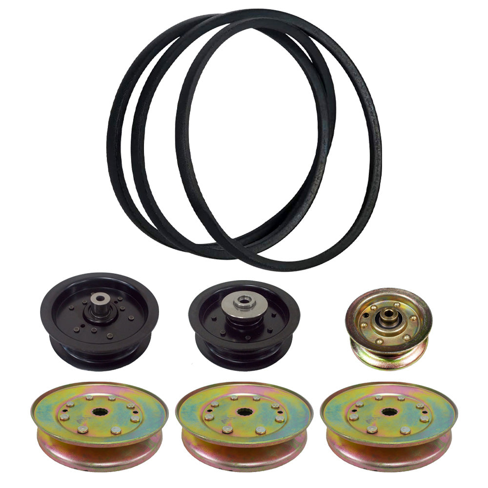 Proven Part Complete 48" Deck Pulley Belt Kit For Husqvarna YTH2348 YTH22K48 YTH23K48 48"