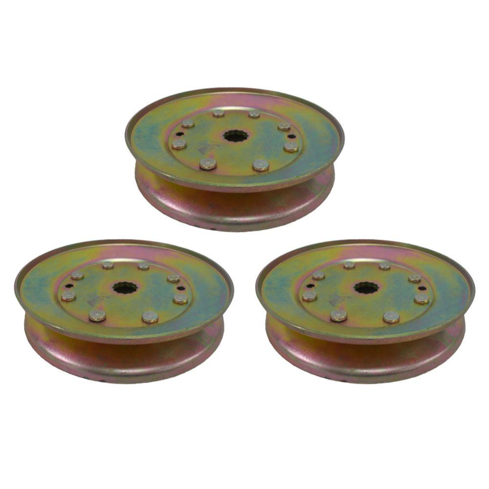 Kit de reconstrucción de cubierta de cortacésped, pieza probada, para husillos, poleas, tensores, cuchillas de correa 532196104 532187292