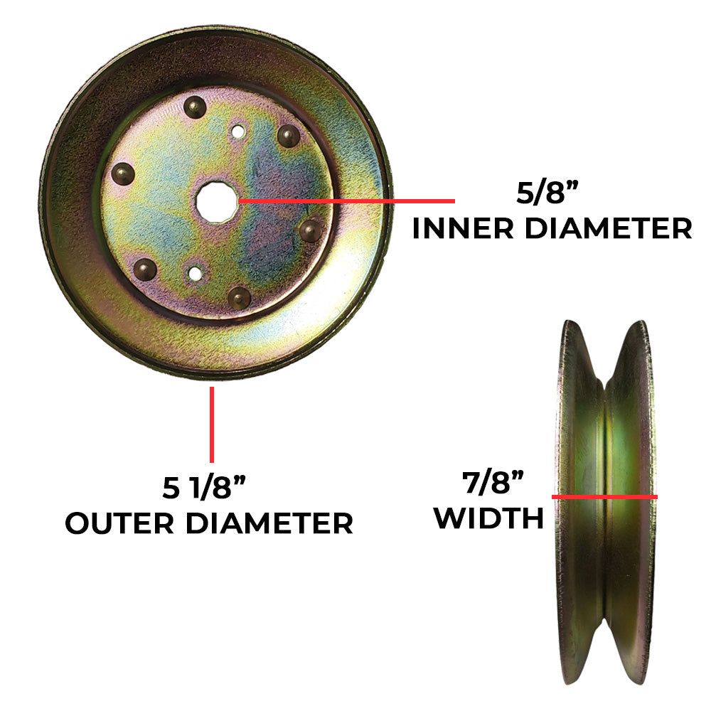 Proven Part Deck Spindle Pulley Blade Belt Fits Husqvarna YTH2048 YTH2148 YTH2248 YTH2448