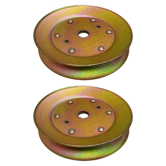 Proven Part 2 Pack Mower Deck Spindle Pulley For 532 17 34-36 532153535 153535 173436 129861 177865