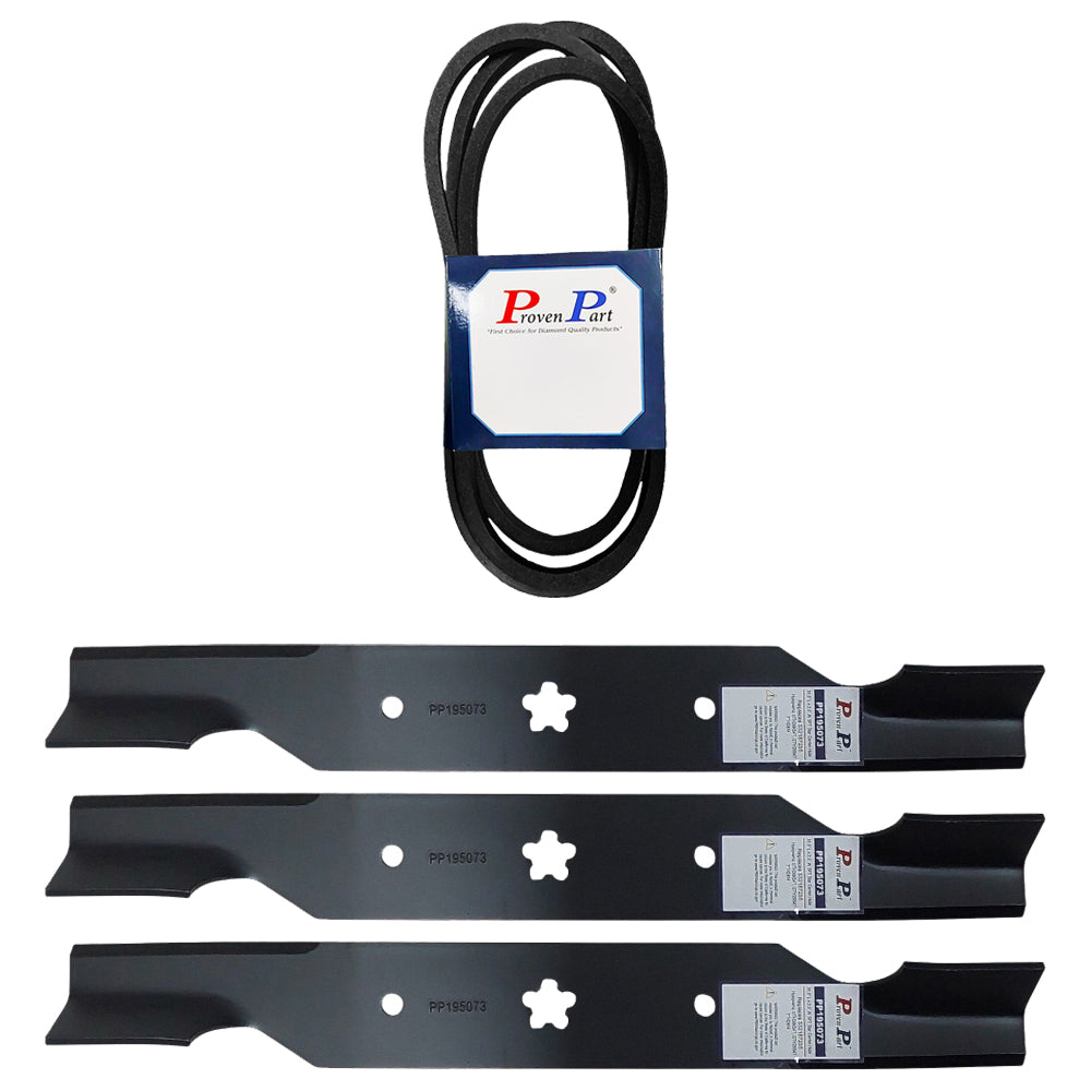 Proven Part 3x Hi-Lift Blades And Belt Fits Ariens 21546235 936096 936097 522795901