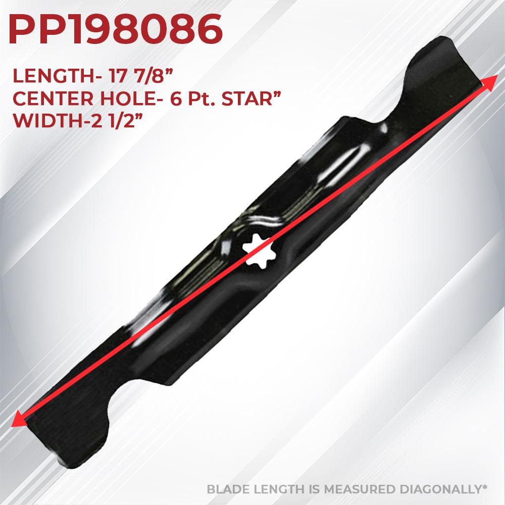 thumbnail image 2 of Proven Part 3-Pack Mulching Mower Blades – Fits MTD 942-04053C, 50" Cut RZT50 Tractors 2 of 2