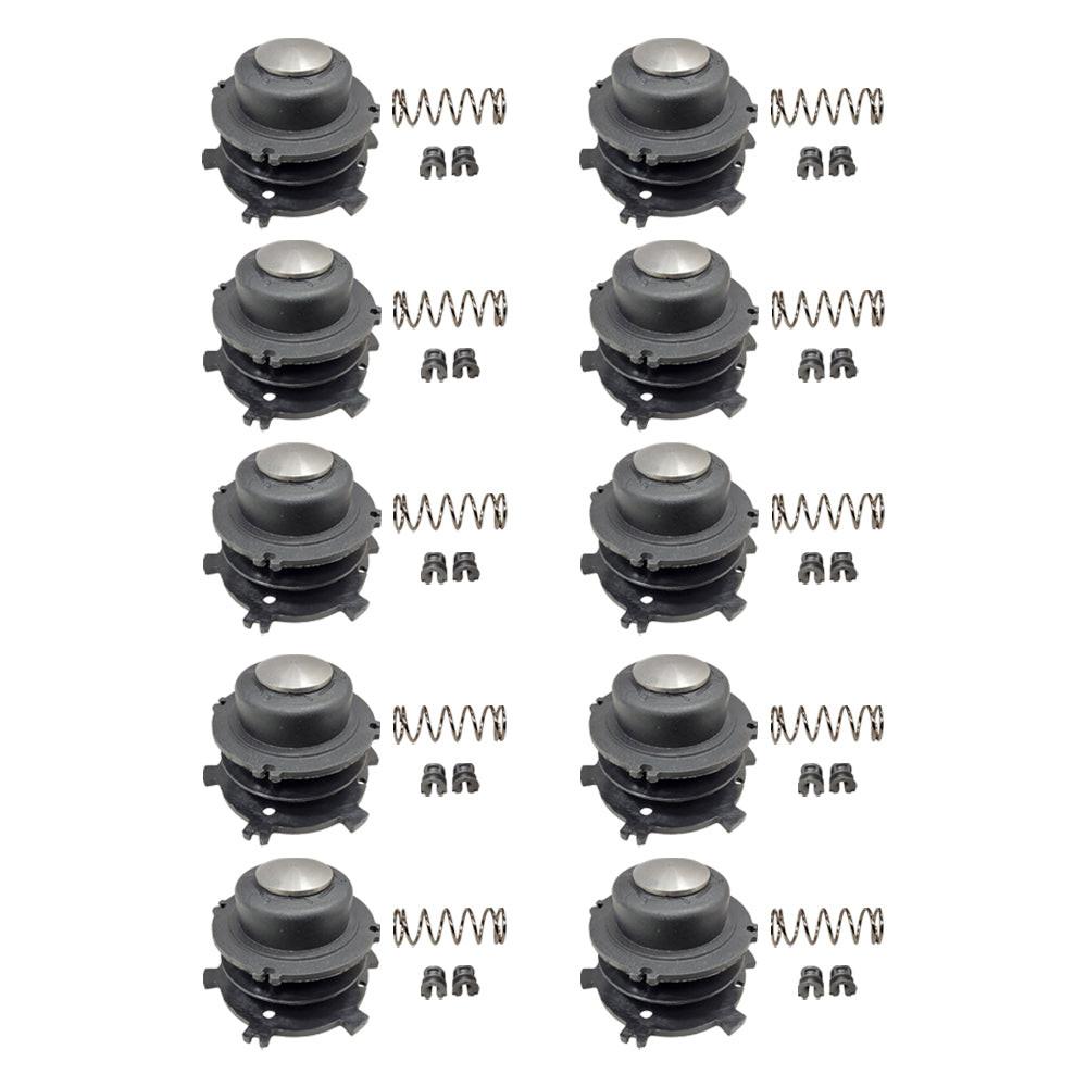 Proven Part 10-Trimmer Spools w/ Metal Caps 10-Springs 20- Eyelets Fit 4002 710 4321, 0000 997 1501, 4002 713 3017, 4003 713 8301