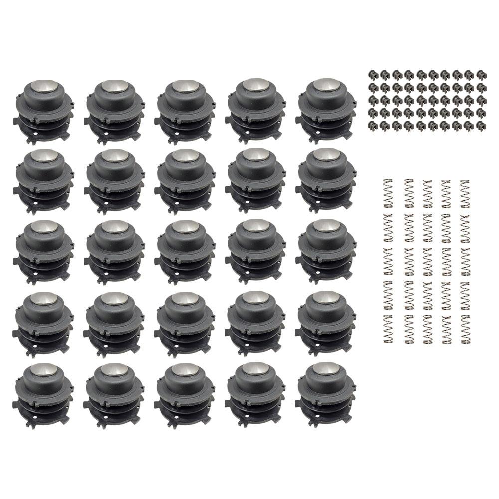Proven Part 25 PK Caps Spools Springs With 50 Eyelets For Stihl 4002 713 9712, 4002 710 4321, 0000 997 1501, 4002 713 3017, 4003 713 8301