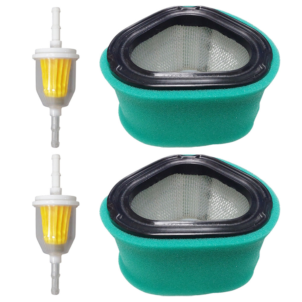 2PK Air Filter and Fuel Filter For John Deere Tractors GT225 LTR155 LX172 Fits GY20574