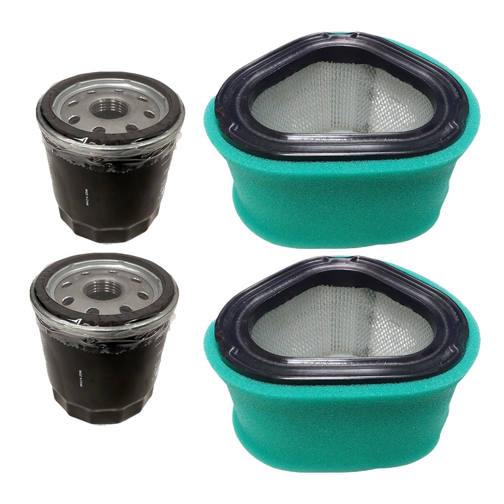 2PK Air Filter and Oil Filter For John Deere LX172 LX176 LX186 Fits GY20574