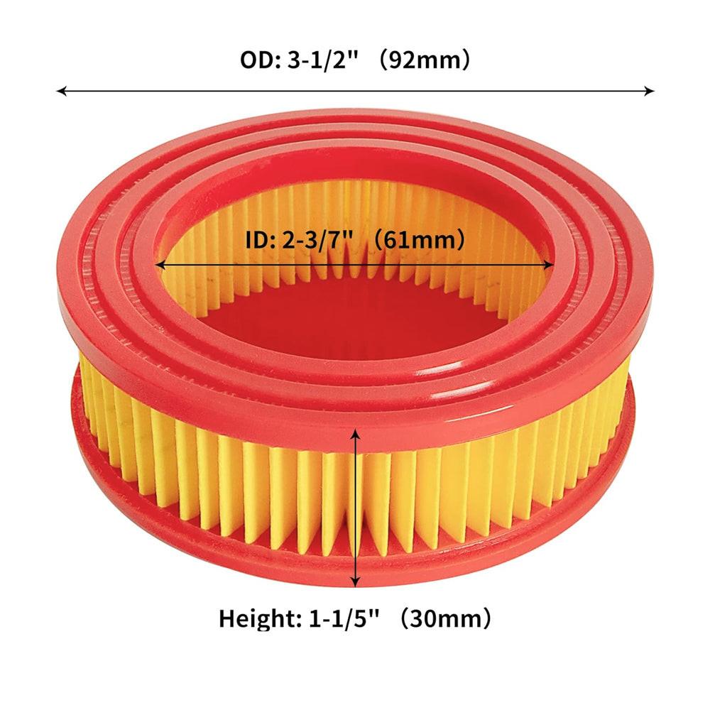 Filtro de aire de pieza probada con prefiltro compatible con Mtd 951-14628