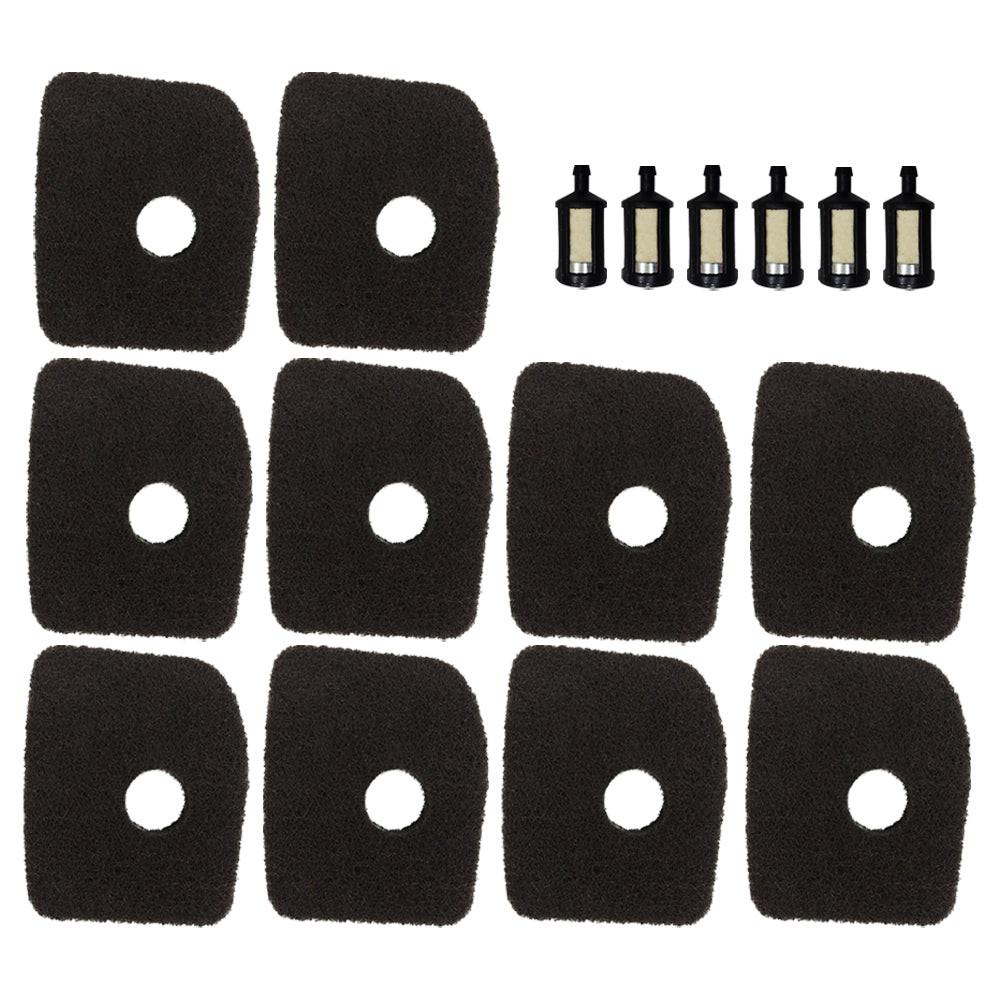 Air Filter With Fuel Filter Bundle For Stihl BC56 BC66 BC86 SH56 Fits 4241 120 1800