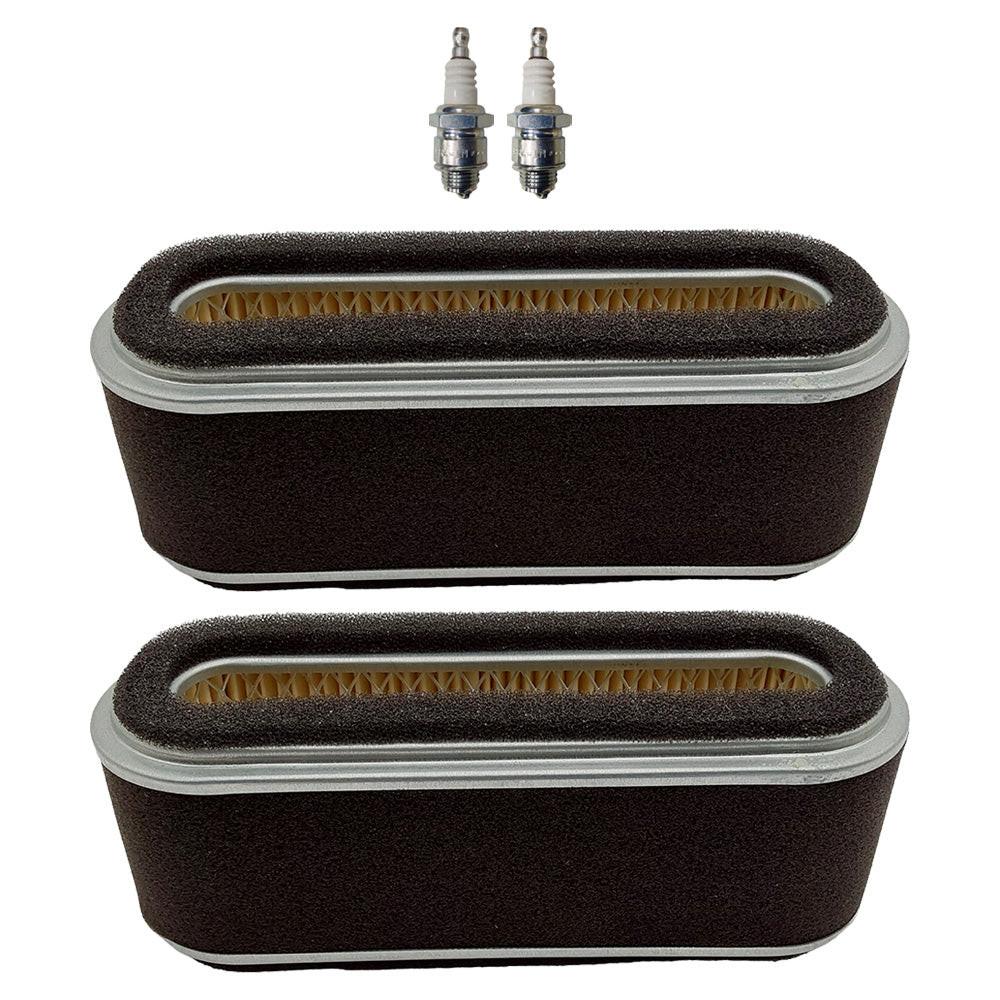 2PK Air Filter Spark Plug For John Deere Tractor 108 111 111H Fits AM101191