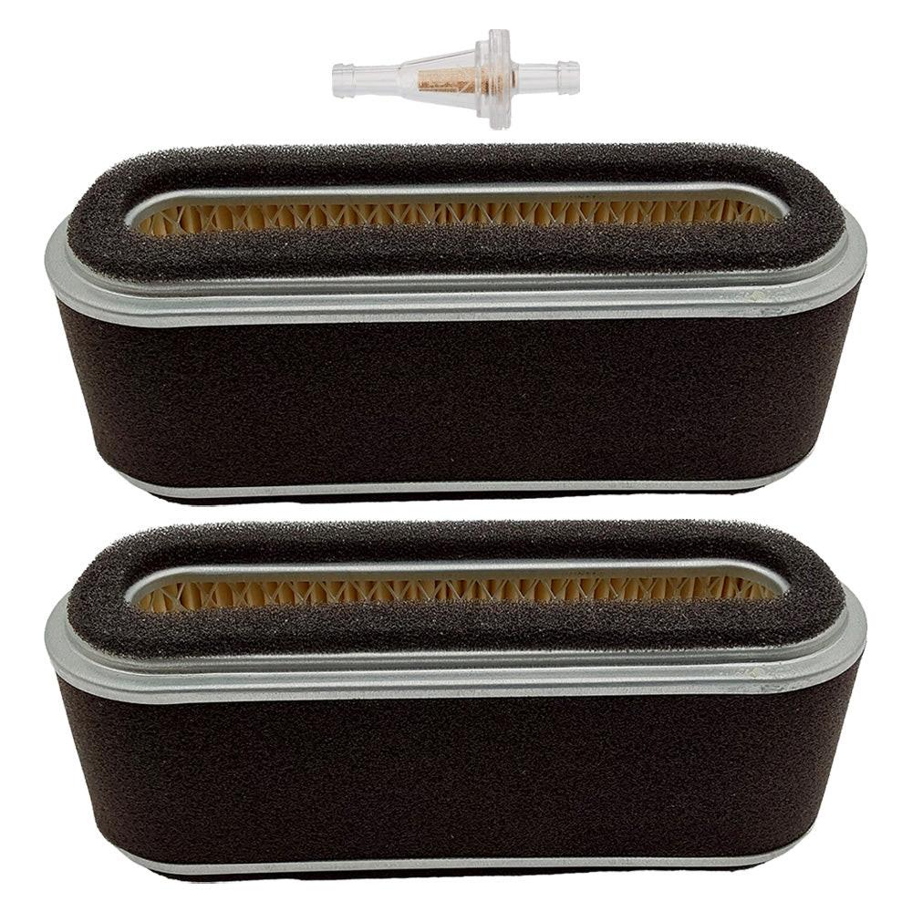 2PK Air Filter Kit With Fuel Filter For John Deere 112L, 160 and 165; GX95, RX95, SRX95 and SX84 riding mowers AM101191