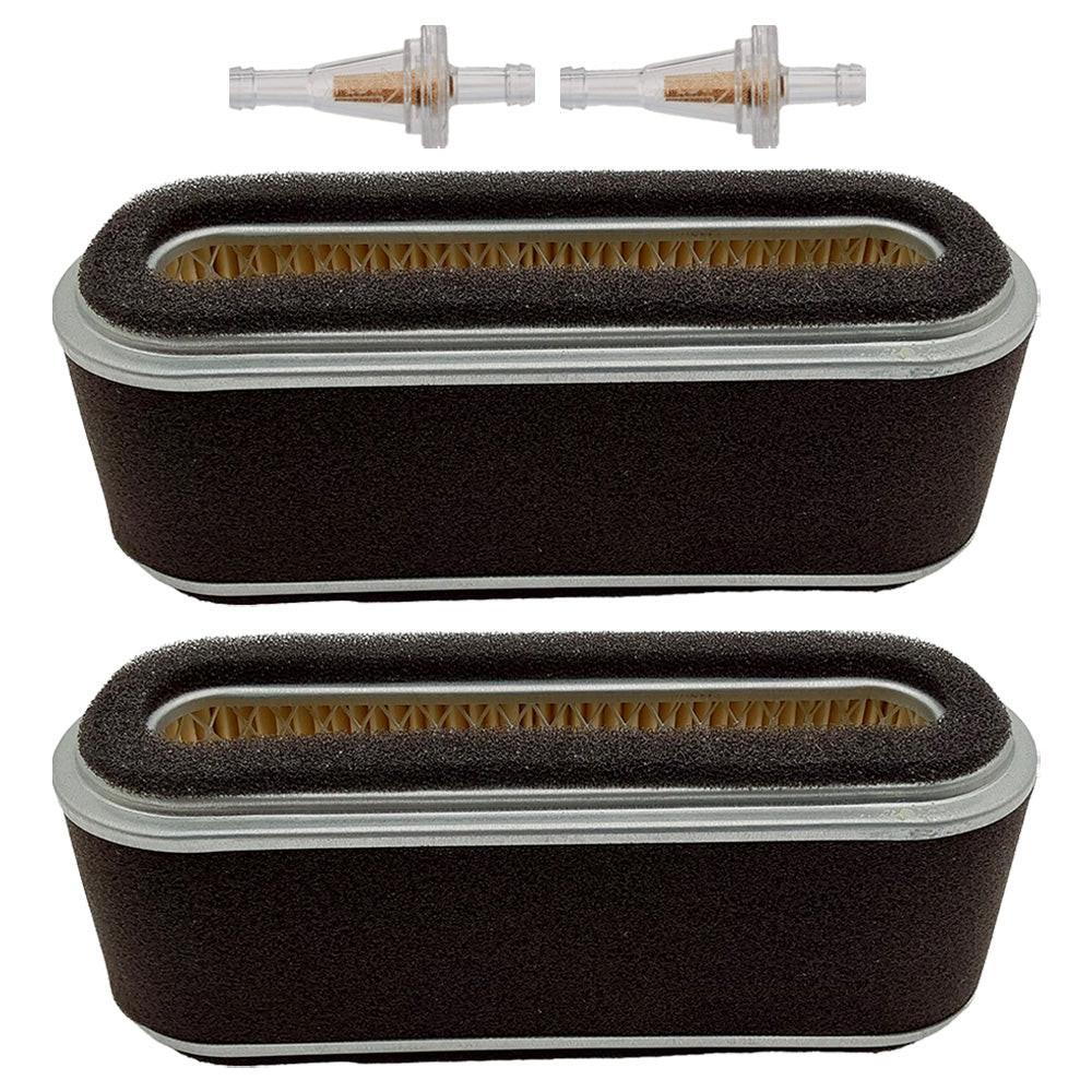 2PK Air Filter Kit and Fuel Filter For John Deere 112L, 160 and 165; GX95, RX95, SRX95 and SX84 riding mowers AM101191