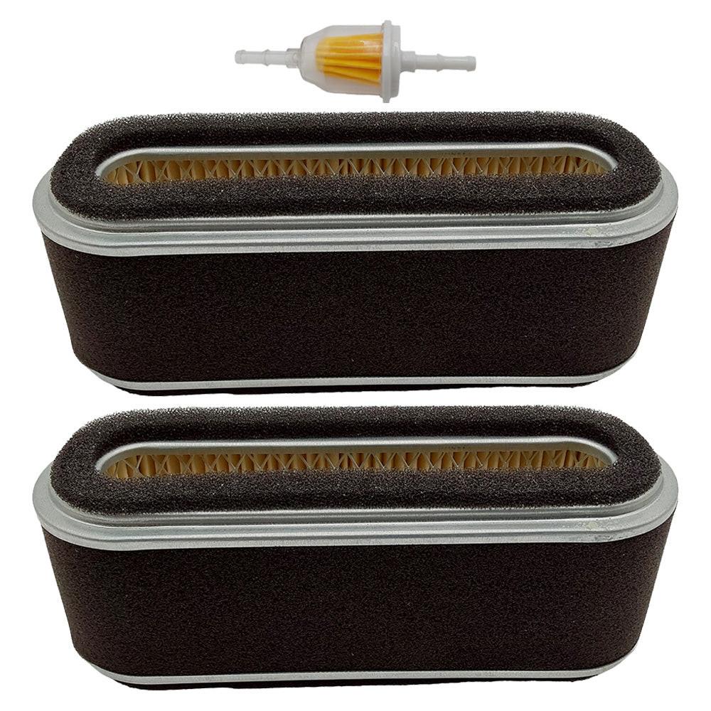 2PK Air Filter Kit With Fuel Filter For John Deere 112L, 160 and 165; GX95, RX95, SRX95 and SX84 riding mowers AM101191