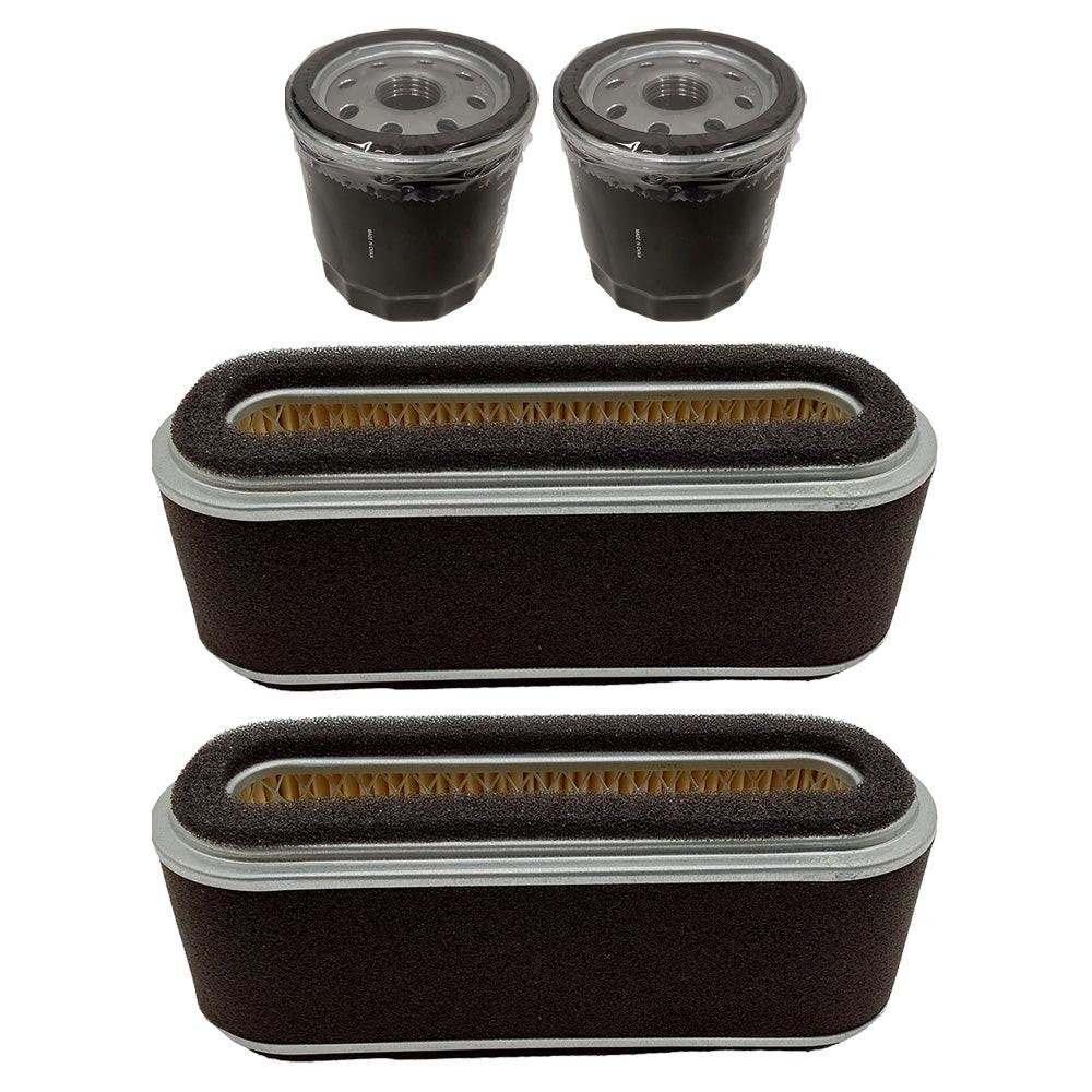 2PK Air Filter and Oil Filter For John Deere 112L, 160 and 165; GX95, RX95, SRX95 and SX84 riding mowers AM101191