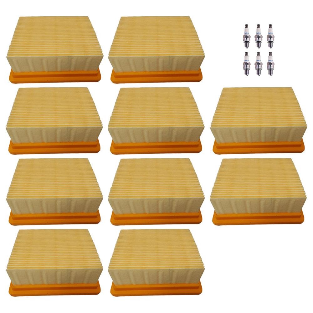 Air Filter and Spark Plugs Bundle For Stihl BR800 BR800C BR800X Fits 4283 141 0300