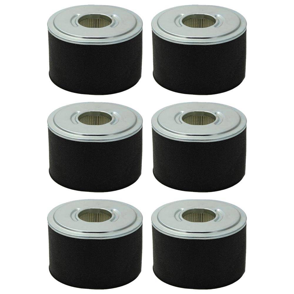 Proven Part 6-Pack Air Filter With Pre-Filter For Briggs 592605
