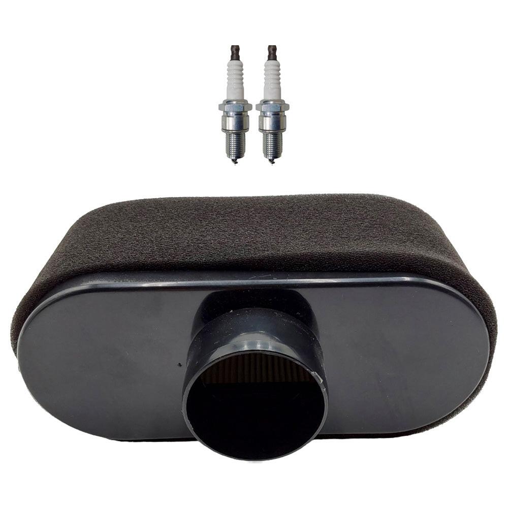 Air Filter Kit and Spark Plug For John Deere S240 W36R X310 Z445 Fits MIU12555