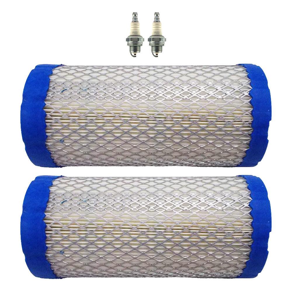 2PK Air Filter and Spark Plugs For John Deere 717E 7H17 7H19 Fits M113621