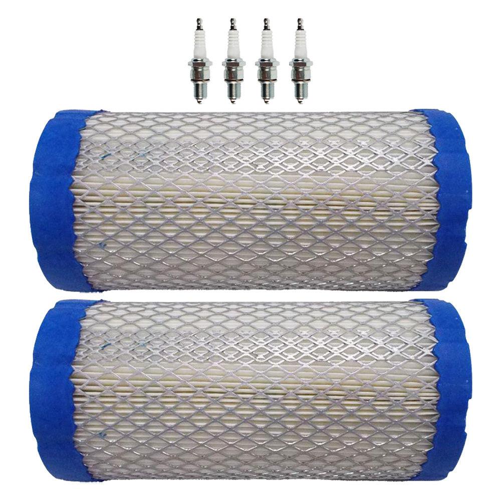 2PK Air Filter And Spark Plugs For John Deere CS CX Gator Turf Fits M113621