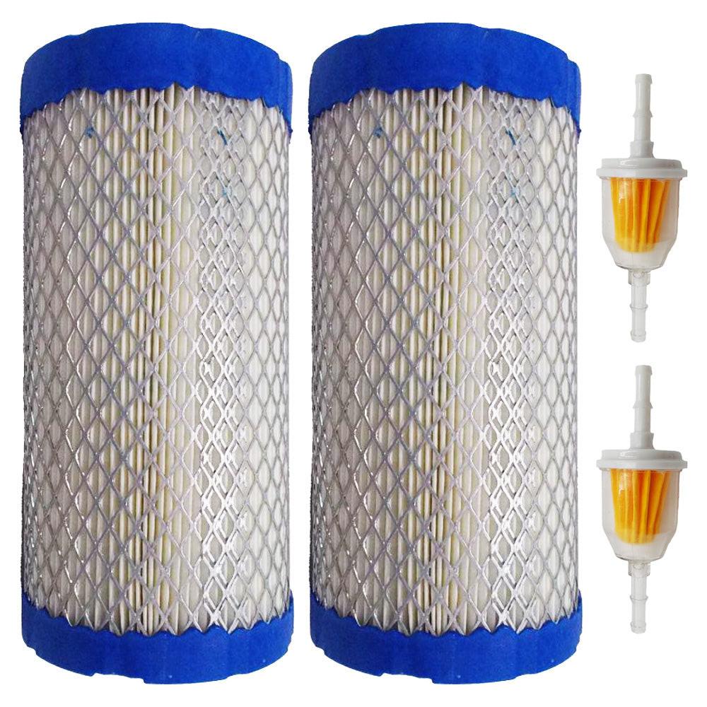 2PK Air Filter and Fuel Filter For John Deere 1023E 2026R 7H19 2020A Fits M113621