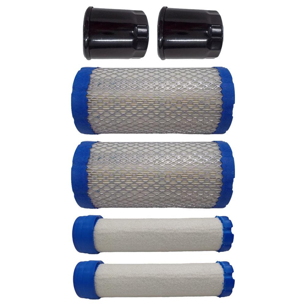 2PK Air Filter Kit And Oil For John Deere HPX615E Fits M113621