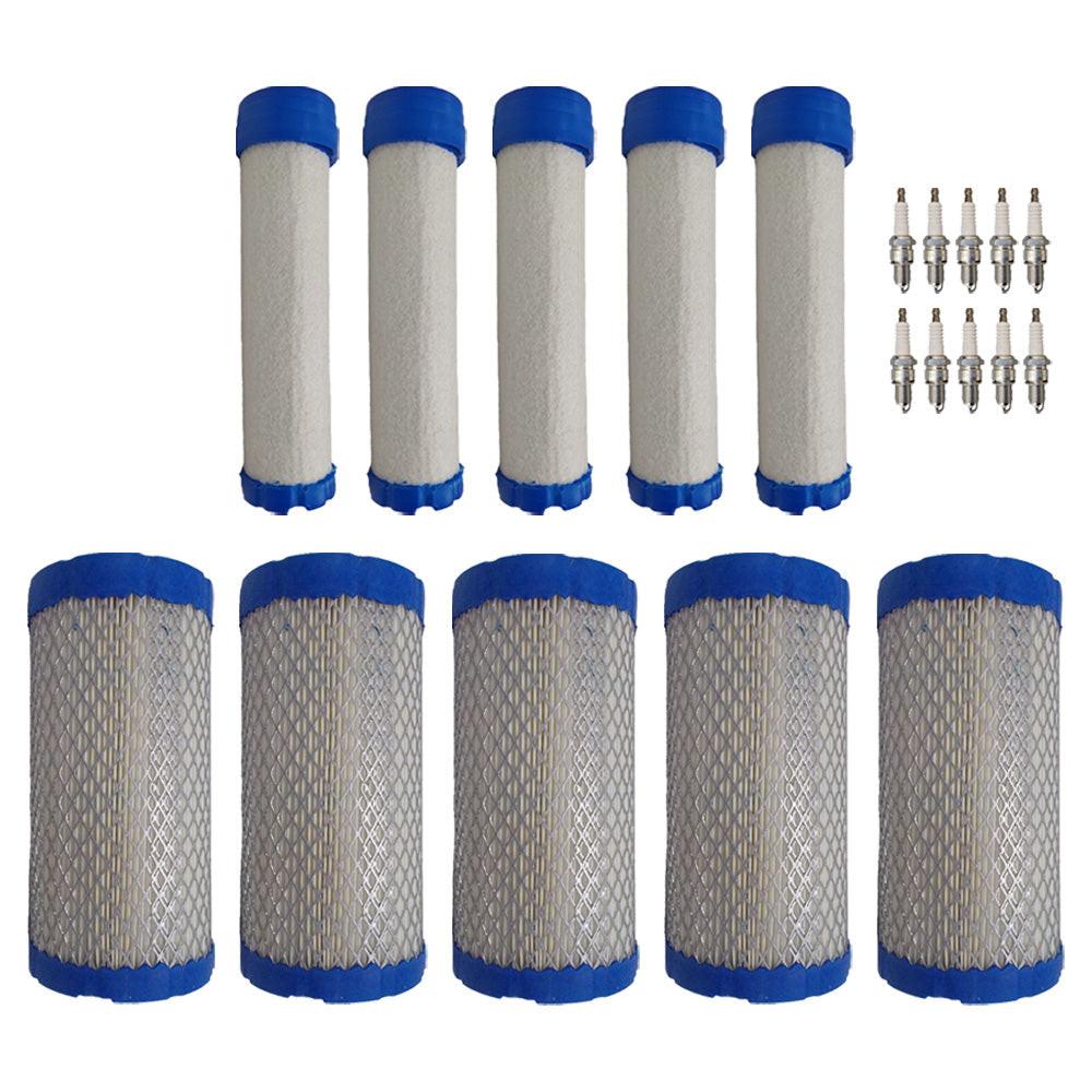 5PK Air Filter Kit And Spark Plugs For John Deere HPX615E Fits M113621