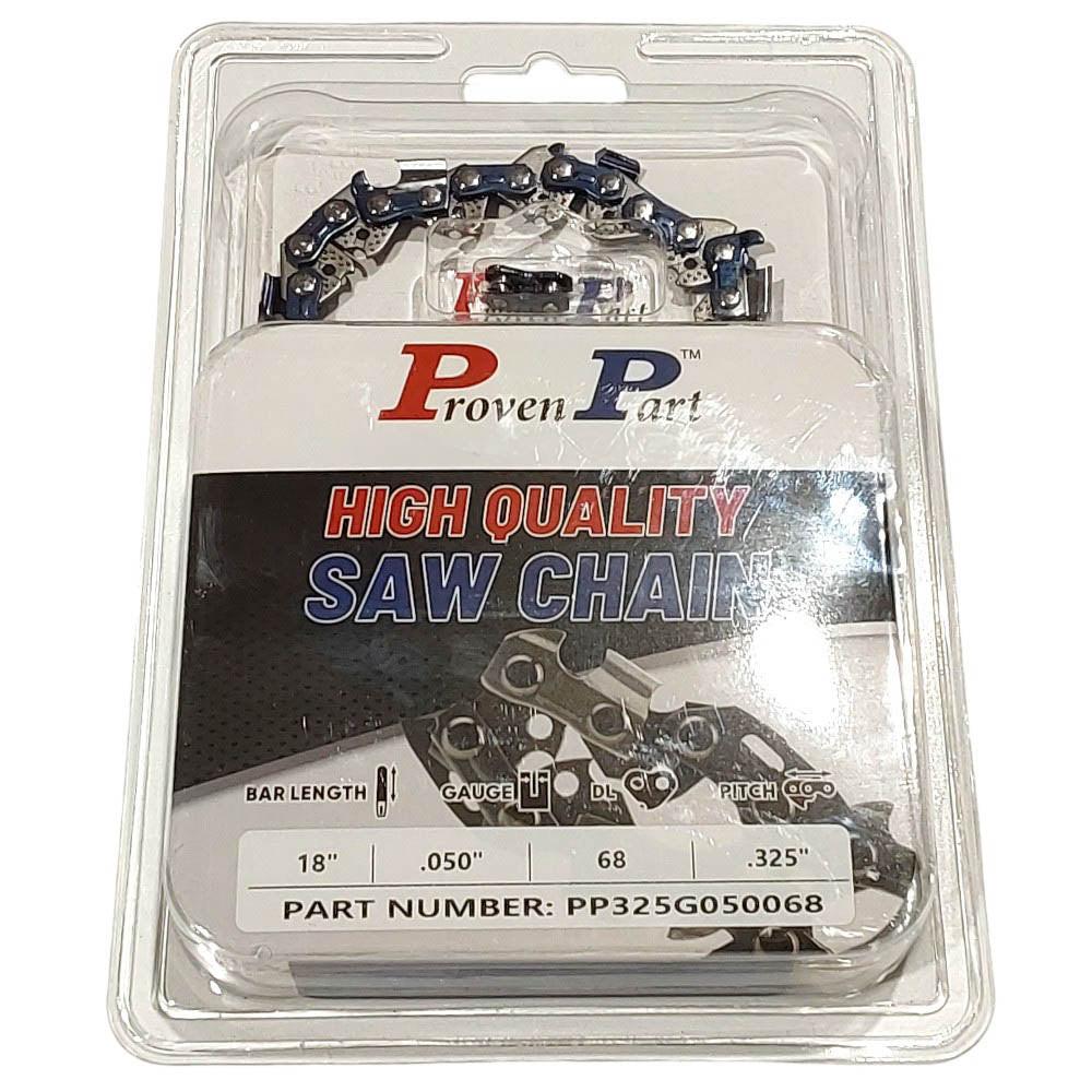 Proven Part 18" Chain Fits Stihl MS230,231,250,251 3687-005-0068 Bar .325" .050" 68DL
