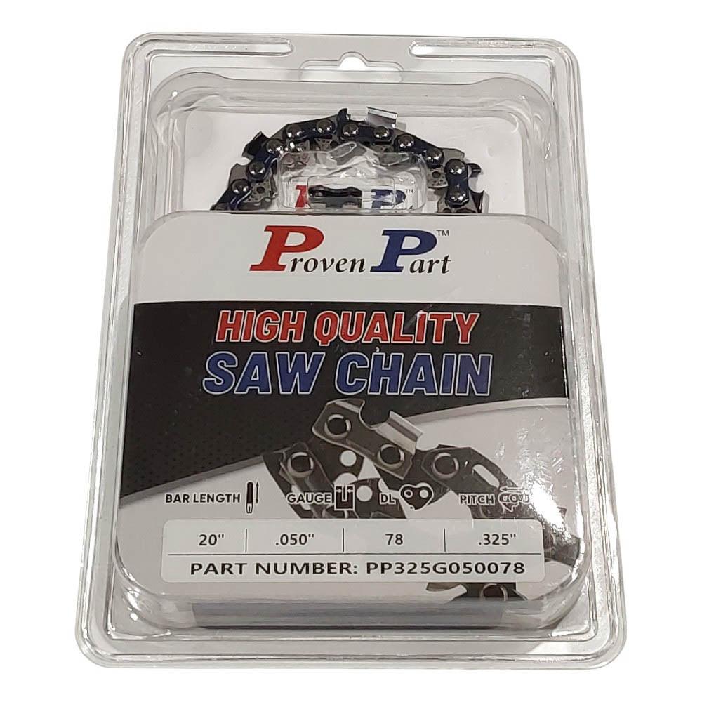 Proven Part Semi Chisel Saw Chain 0.325"" .050" 78DL