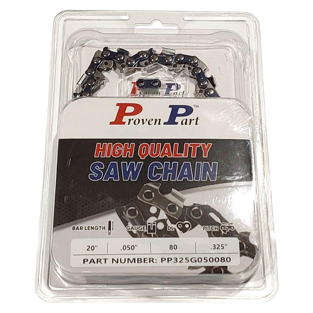 Proven Part Semi Chisel Saw Chain 0.325"" .050" 80DL