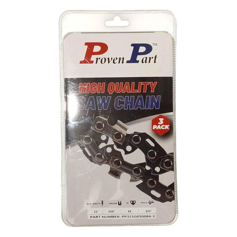 Proven Part 3-Pack of chainsaw Chain 325 Pitch 050 Gauge 84 DL Fits Dolmar 72V084G
